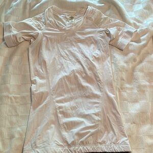 Gently worn white Intelliskin posture-straightening shirt